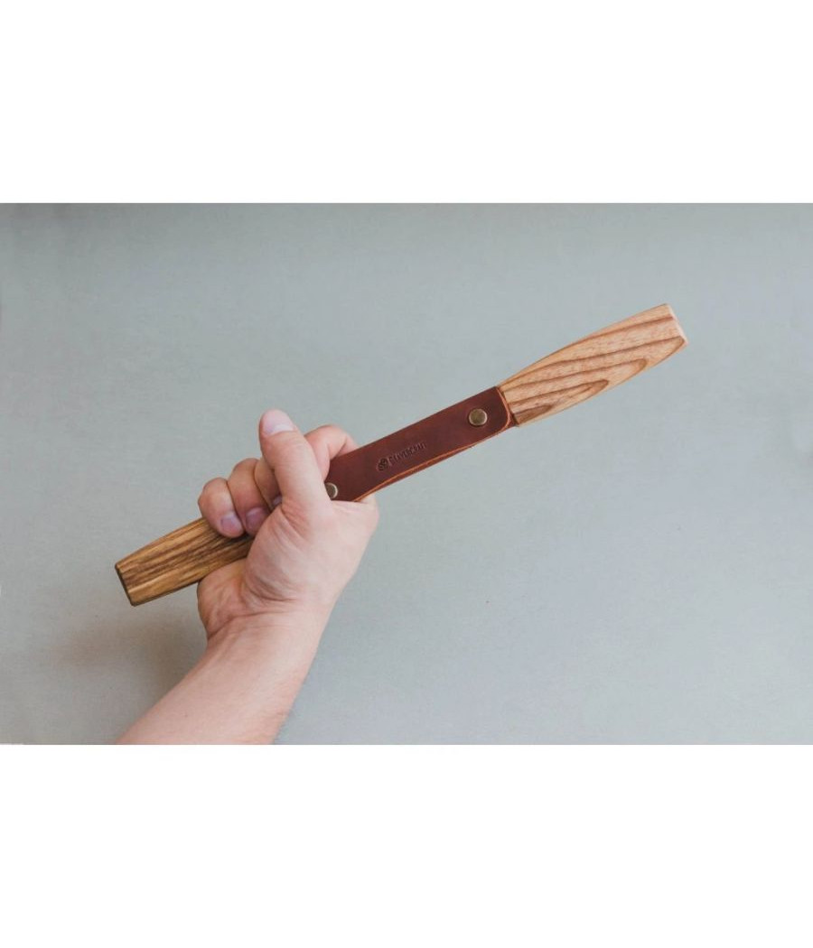 BeaverCraft řezbářský nůž DK2S - obouruční, kožené pouzdro