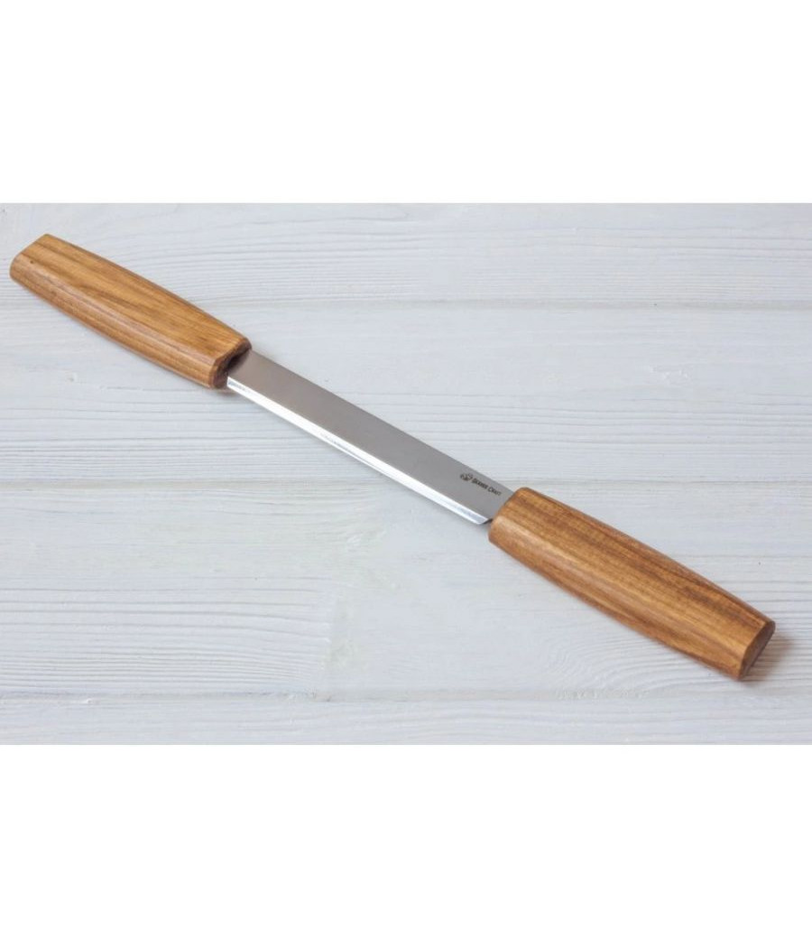 BeaverCraft řezbářský nůž DK2S - obouruční, kožené pouzdro