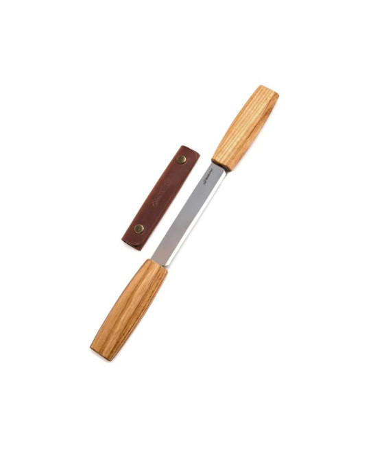 BeaverCraft řezbářský nůž DK2S - obouruční, kožené pouzdro