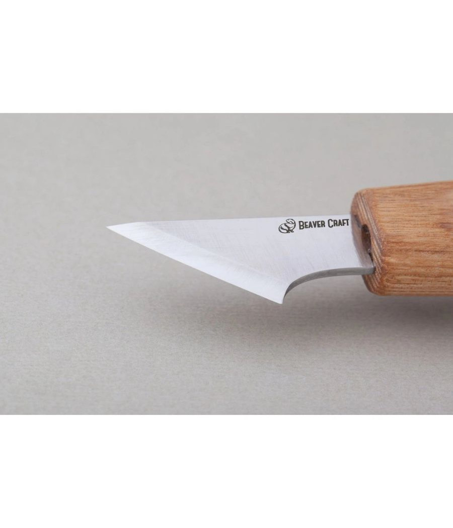 BeaverCraft řezbářský nůž C11 - nůž pro geometrické dřevořezby