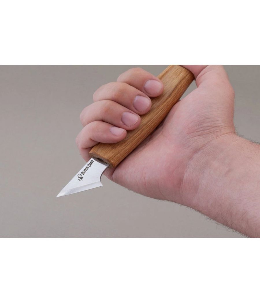 BeaverCraft řezbářský nůž C11 - nůž pro geometrické dřevořezby