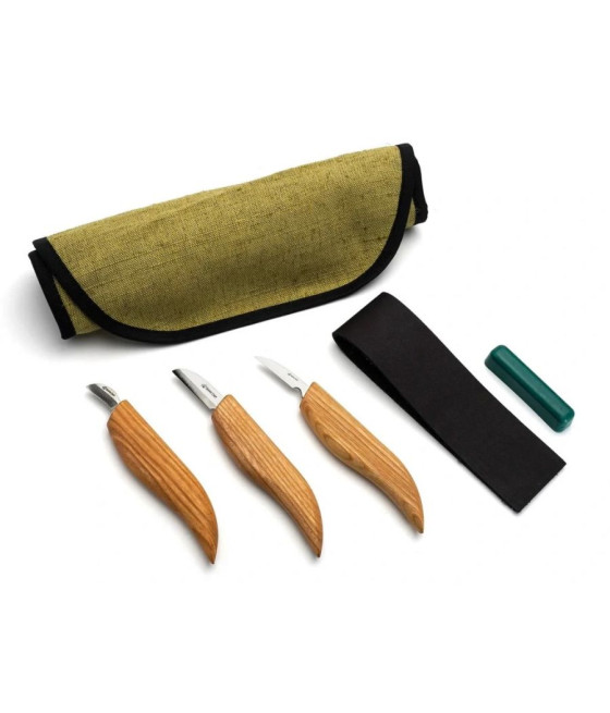 BeaverCraft sada řezbářských nožů Chip Carving S06 3 nože