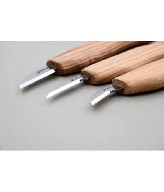 BeaverCraft sada řezbářských nožů Chip Carving S06 3 nože