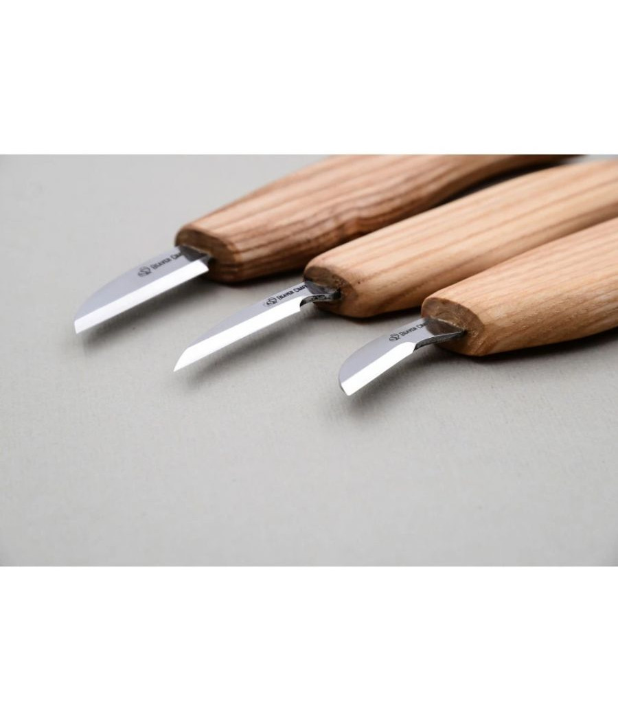BeaverCraft sada řezbářských nožů Chip Carving S06 3 nože