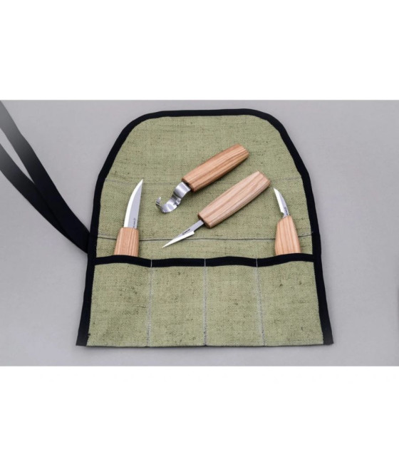 BeaverCraft sada řezbářských nožů S09 4 nože