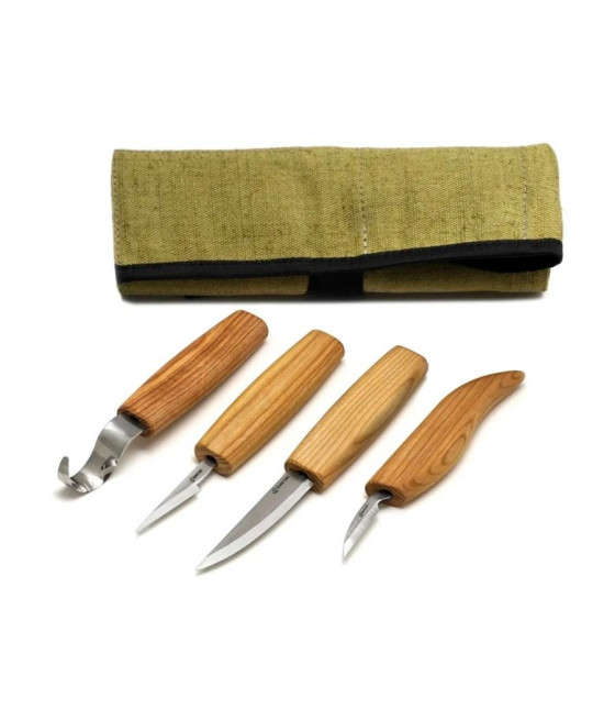 BeaverCraft sada řezbářských nožů S09 4 nože