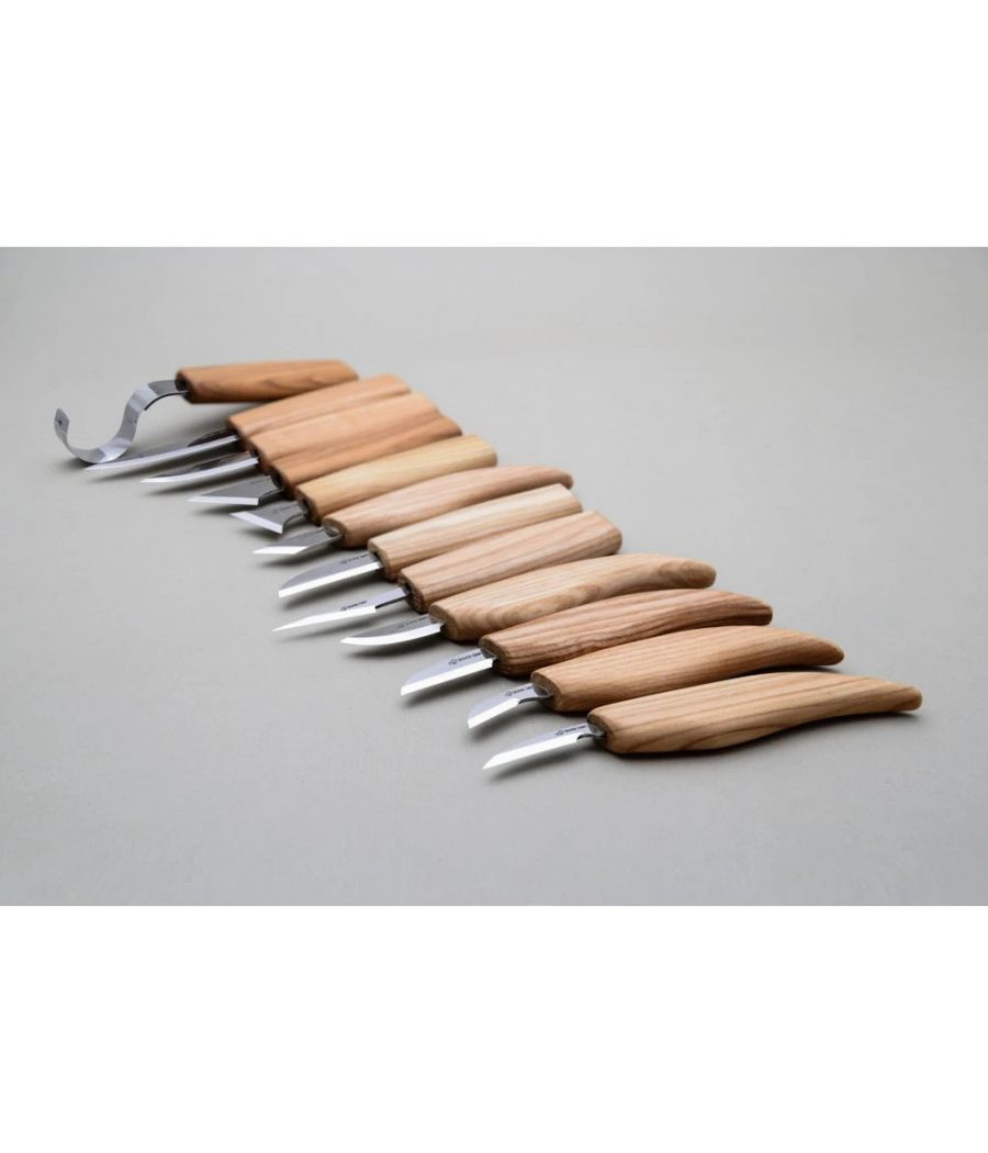 BeaverCraft sada řezbářských nožů S10 12 nožů