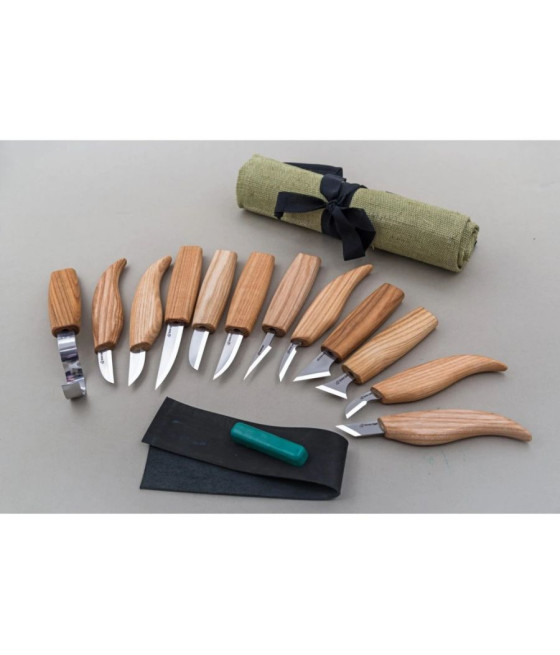 BeaverCraft sada řezbářských nožů S10 12 nožů