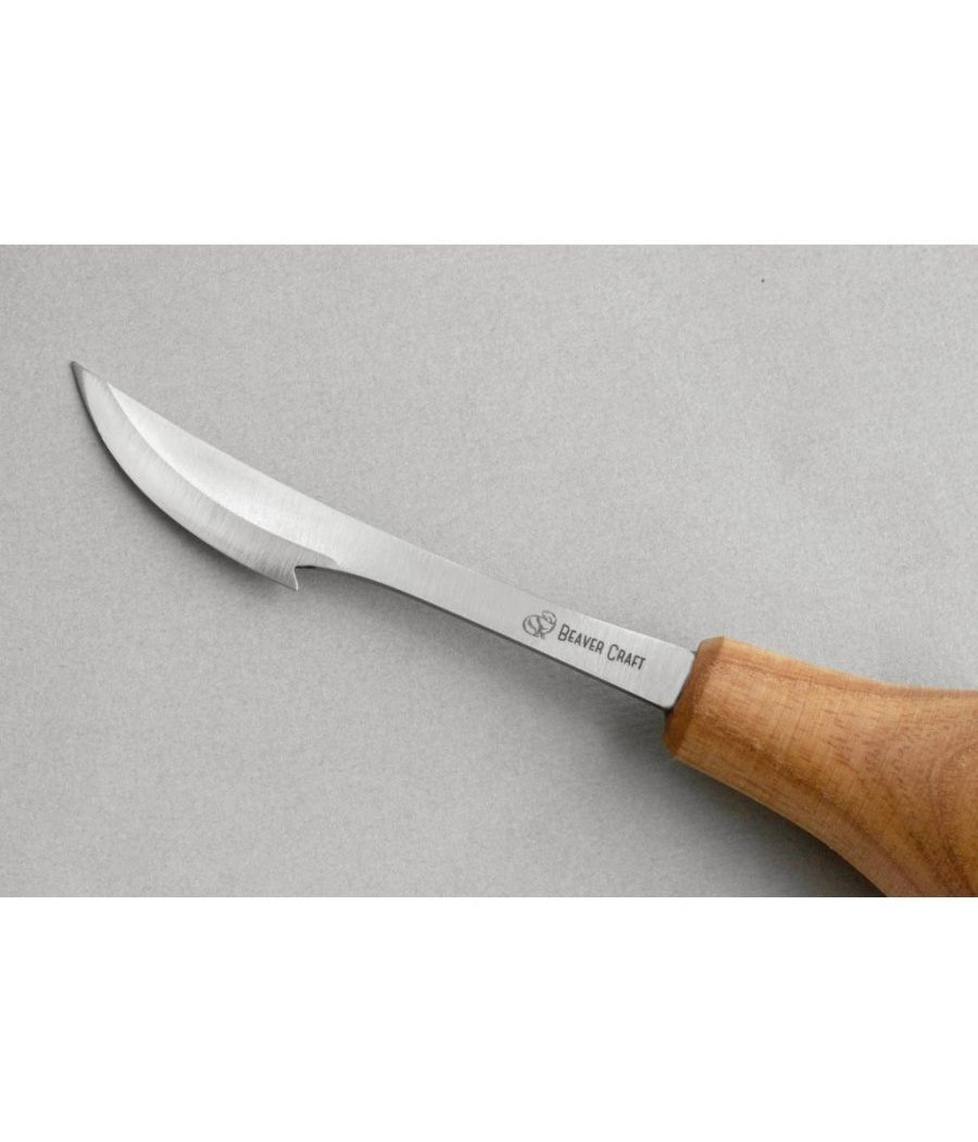 BeaverCraft řezbářský nůž C17P Detail Pro s hruškovitou rukojetí