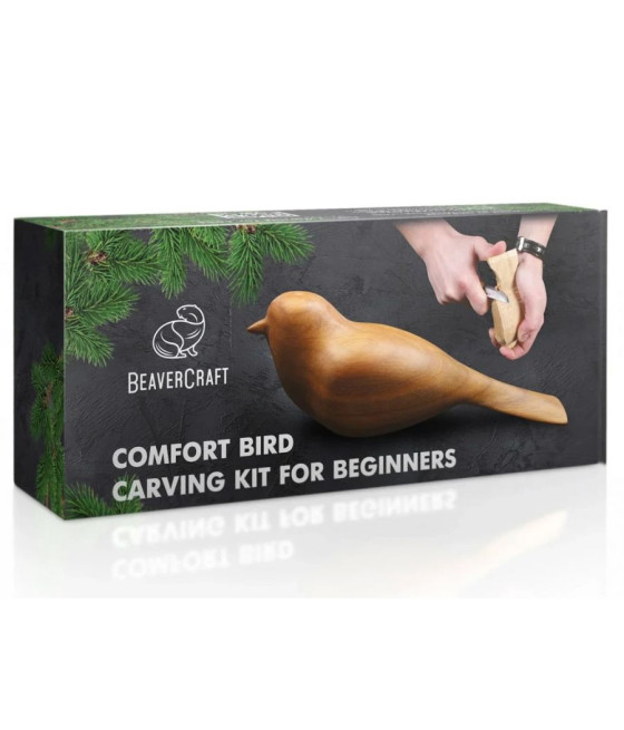 BeaverCraft řezbářská sada DIY01 pro začátečníky Comfort Bird