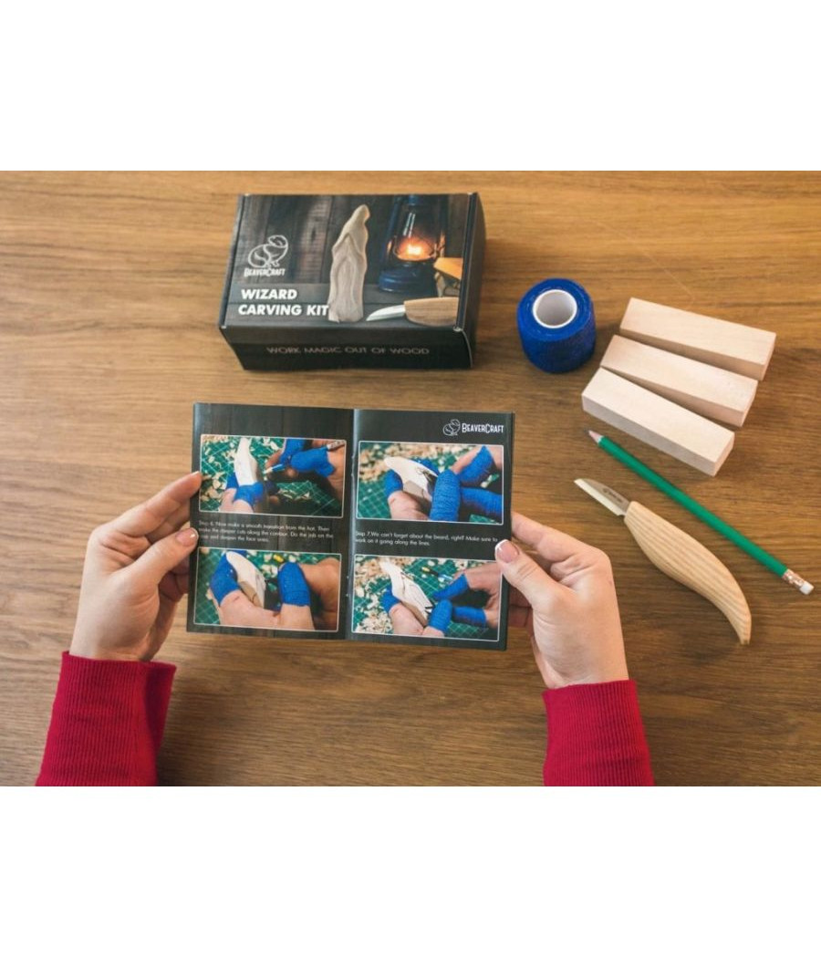 BeaverCraft řezbářská sada DIY03 pro začátečníky Wizard