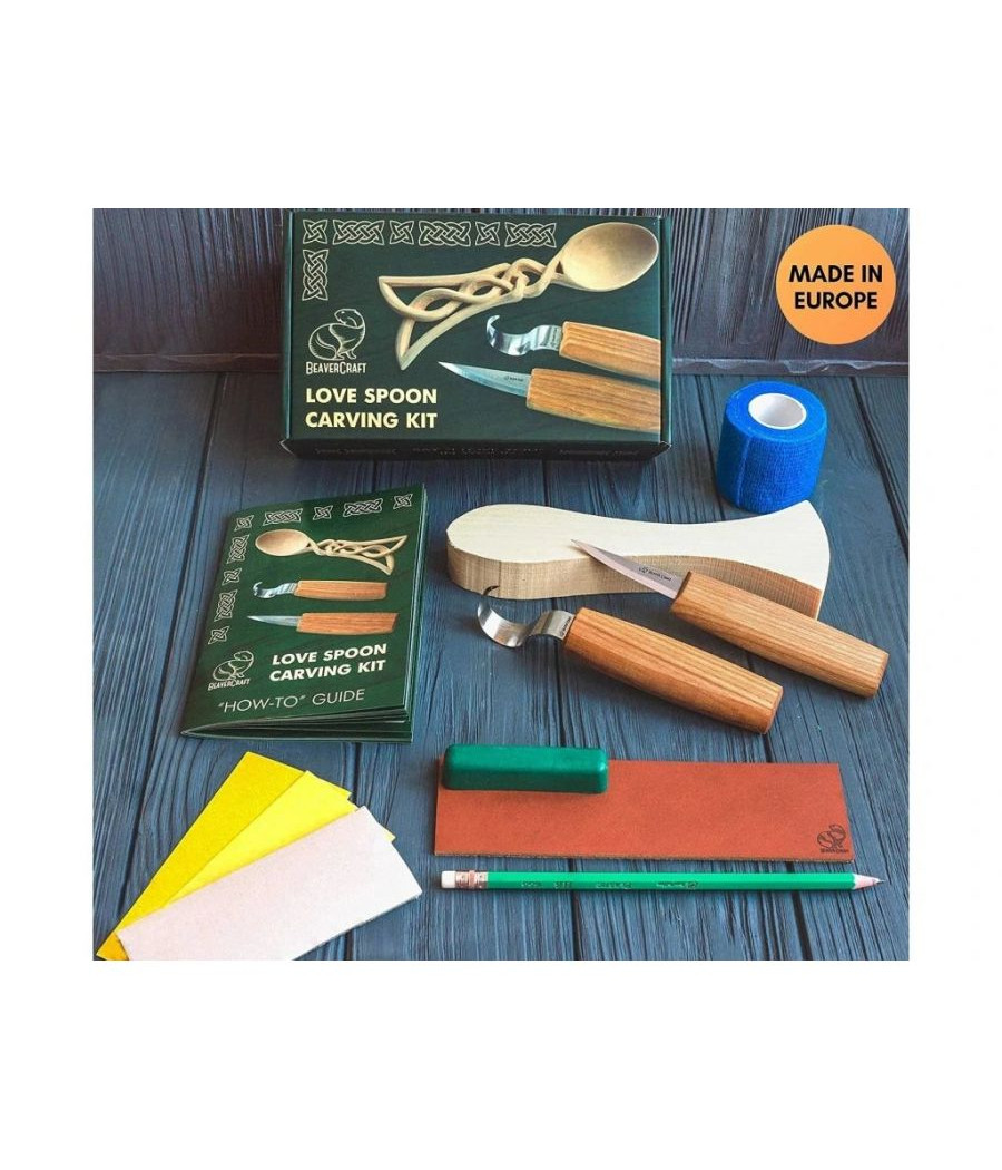 BeaverCraft řezbářská sada DIY04 pro začátečníky Celt Spoon - Keltská lžička