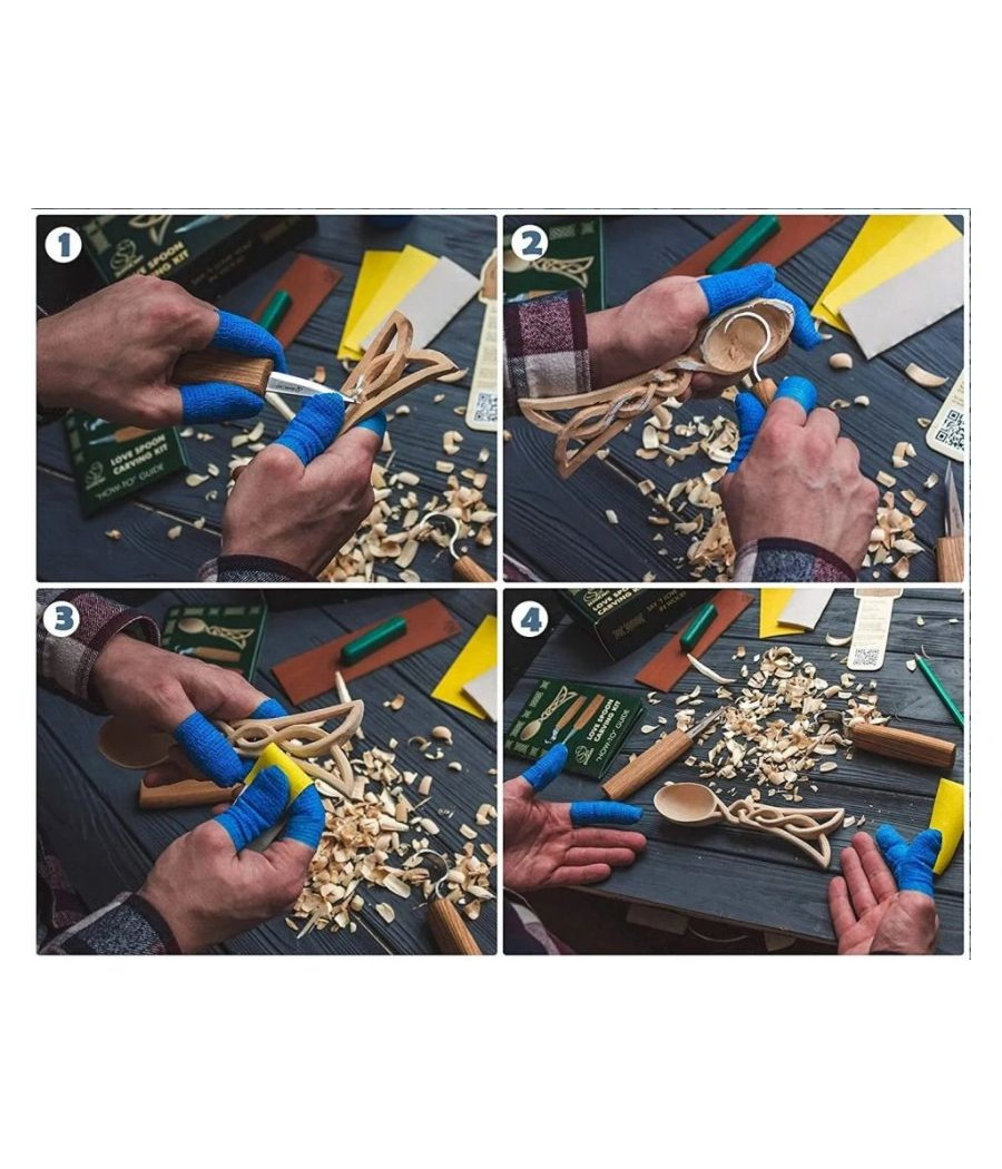 BeaverCraft řezbářská sada DIY04 pro začátečníky Celt Spoon - Keltská lžička