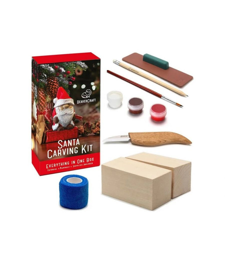 BeaverCraft řezbářská sada DIY06 pro začátečníky Santa
