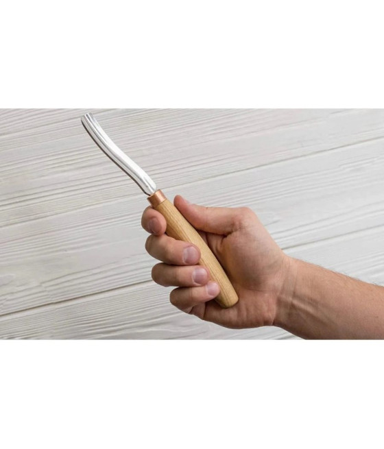 BeaverCraft rydlo K6L/15 dlouhé, prohnuté - duté, 15 mm
