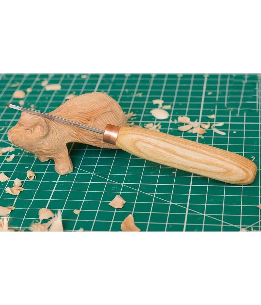 BeaverCraft rydlo K12/02 V profil 12 - rovné, 2 mm