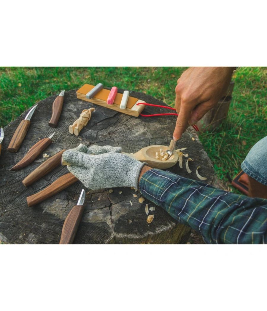 BeaverCraft sada řezbářských nožů S50X Ořech
