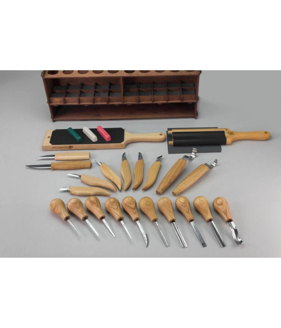BeaverCraft sada řezbářských nožů S57 - 20 nástrojů