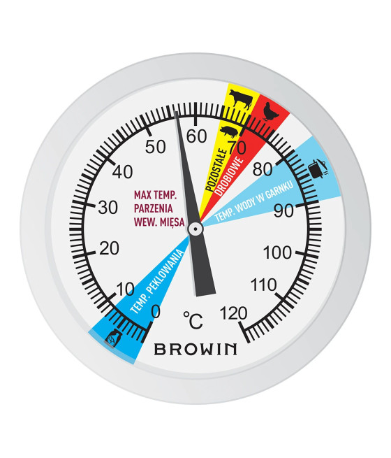 Teploměr do šunkovaru 0,8 kg (0 °C až +120 °C)