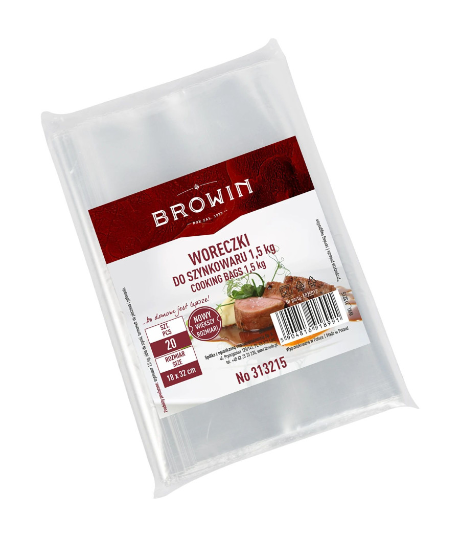 Plastové sáčky pro šunkovar 1,5 kg - 20 ks