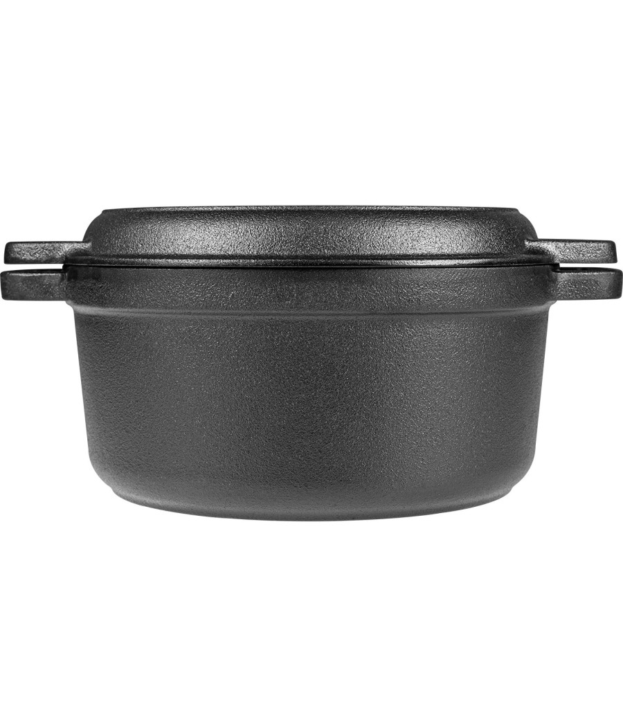 Litinový hrnec s pánví, 5 l + 1 l