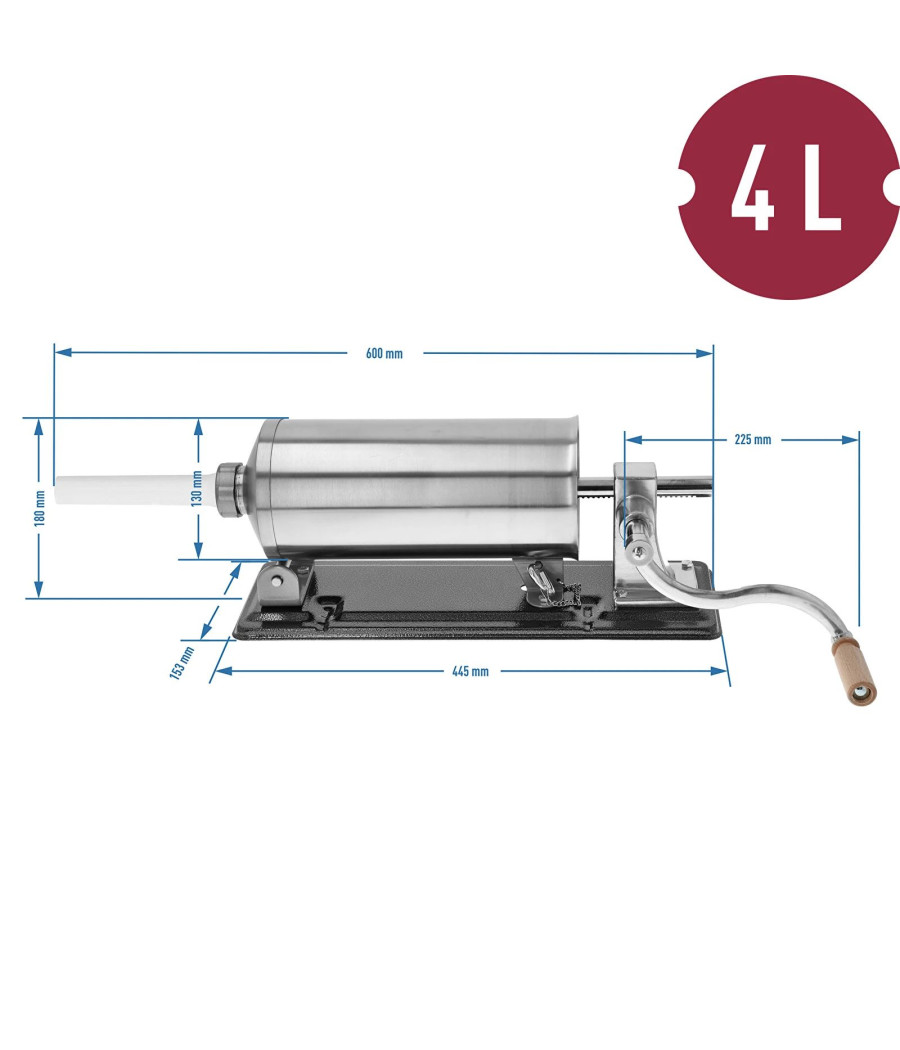 Horizontální plnička BROWIN 4 kg