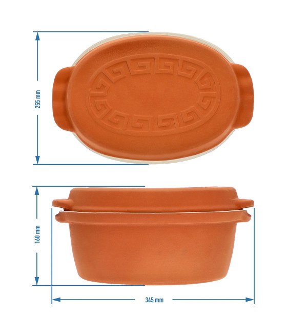 Glazovaný římský hrnec 4,5 l