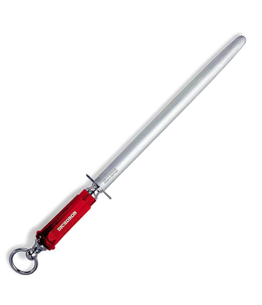 DICK DICKORON oválná ocílka s červenou rukojetí 30 cm