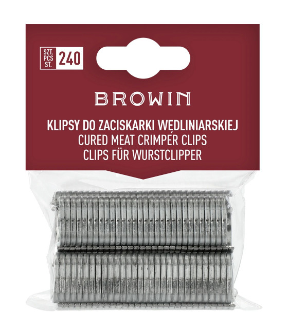 Klipy pro krimpovací kleště na maso - 240 ks