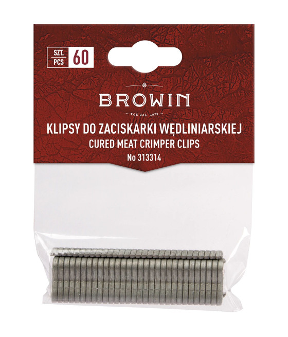 Klipy pro krimpovací kleště na maso - 60 ks
