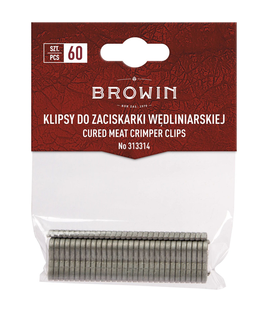 Klipy pro krimpovací kleště na maso - 60 ks