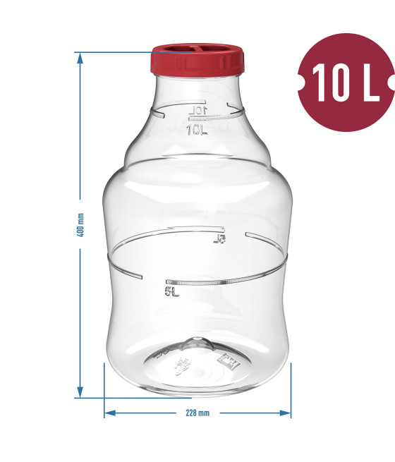 10 l demižón s popruhy