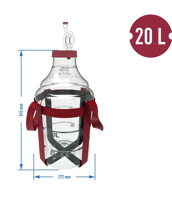 20 l demižón s popruhy