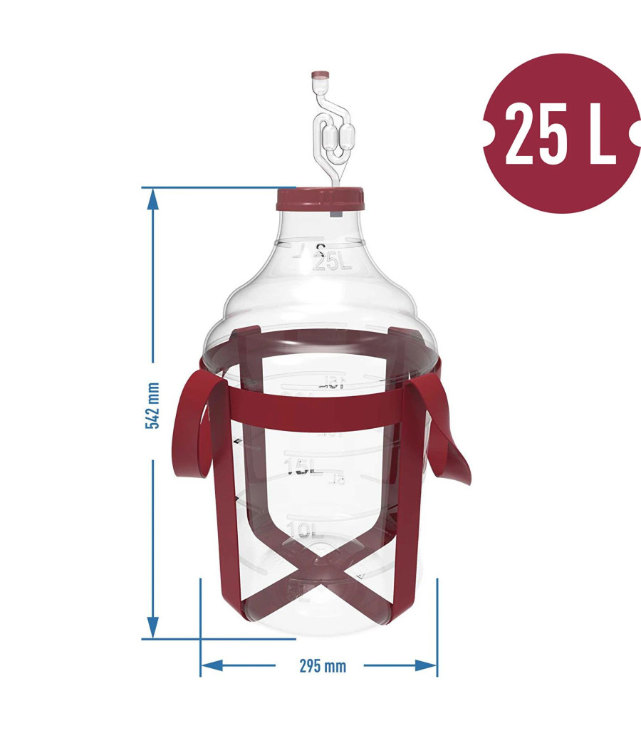 25 l demižón s popruhy