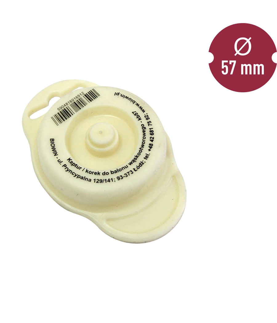 Kryt/krytka pro demižóny s úzkým hrdlem, průměr 57 mm