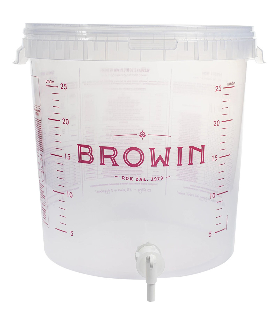 30 l fermentační nádoba s víkem a kohoutkem Browin
