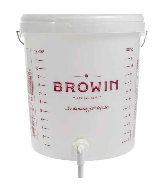 15 l fermentační nádoba s víkem a kohoutkem Browin