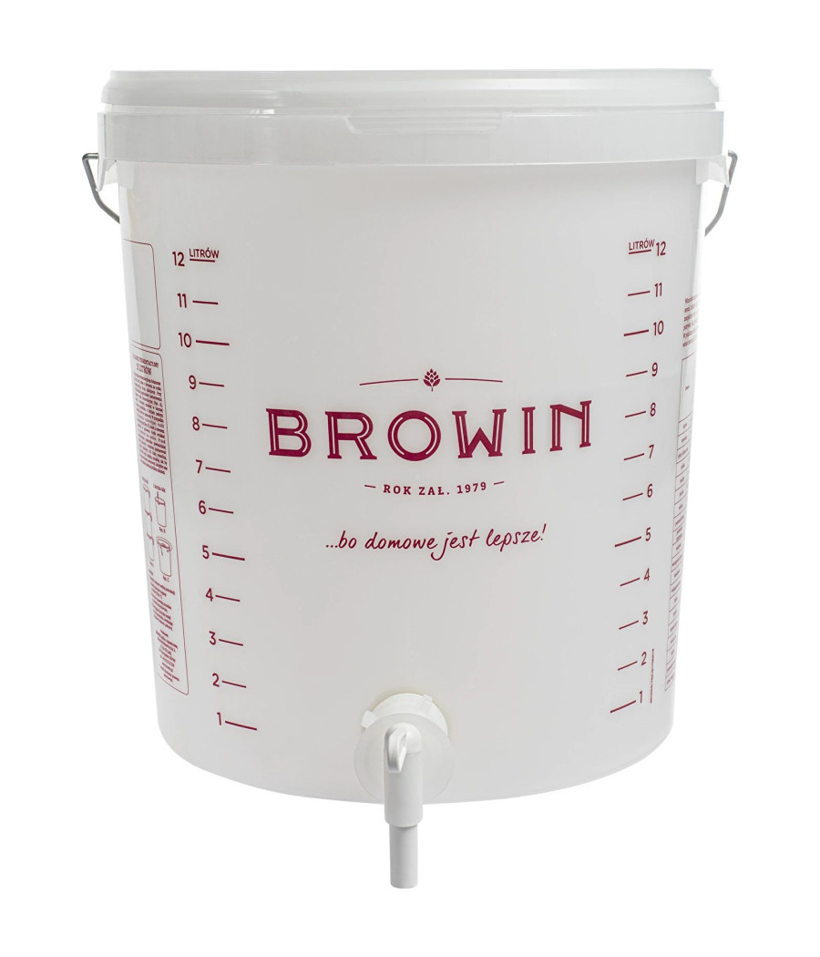 15 l fermentační nádoba s víkem a kohoutkem Browin