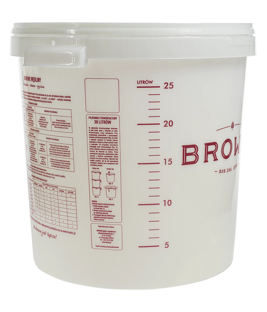 30 l fermentační nádoba s víkem Browin