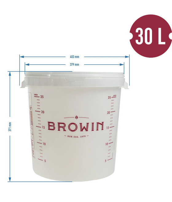 30 l fermentační nádoba s víkem Browin