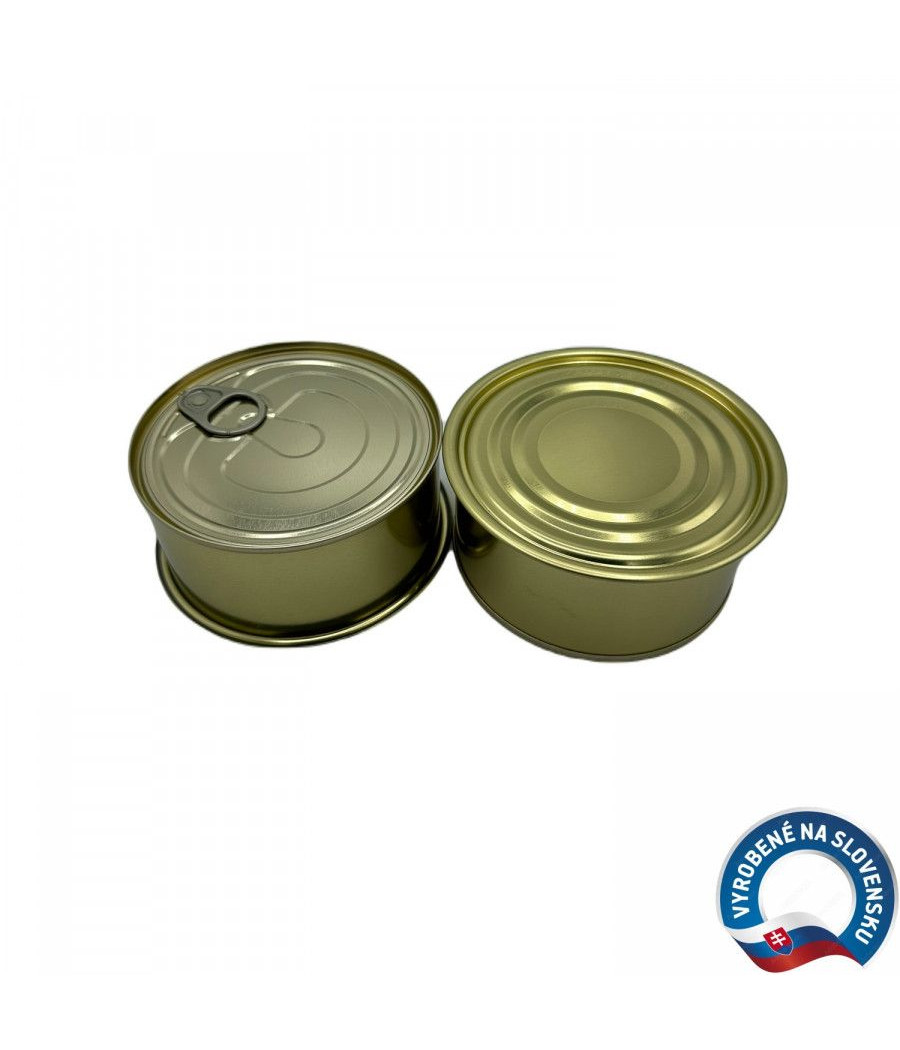 Plechovka na konzervování 99x47 mm s trhacím víčkem na dně, bal. 160 ks/350 g